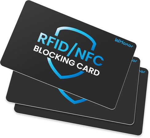 RFID Blocking Card 6 Pack, Contactless NFC Debit Credit Card Passport Protector, RFID Card Blocker for Men & Women, One Card Protects Entire Wallet in Kuwait