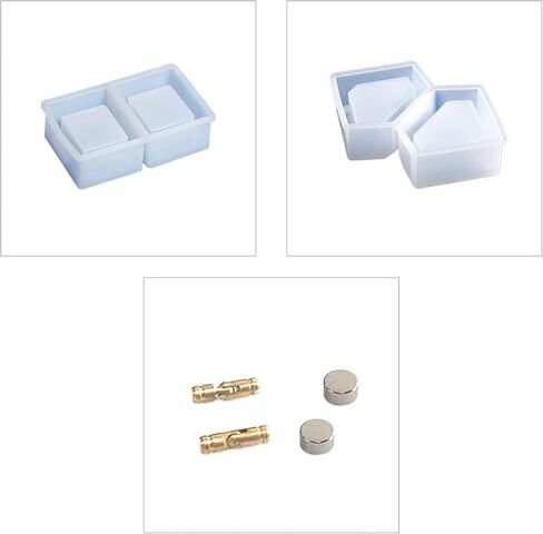 قوالب سيليكون لصندوق تخزين الحلقات - صندوق مجوهرات حديث متعدد الألوان - قوالب منفضة سجائر إيبوكسي مصبوبة بالراتنج in Kuwait