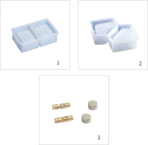 قوالب سيليكون لصندوق تخزين الحلقات - صندوق مجوهرات حديث متعدد الألوان - قوالب منفضة سجائر إيبوكسي مصبوبة بالراتنج in Kuwait