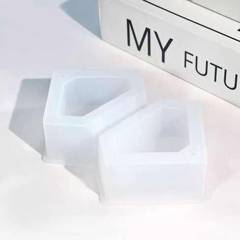 قوالب سيليكون لصندوق تخزين الحلقات - صندوق مجوهرات حديث متعدد الألوان - قوالب منفضة سجائر إيبوكسي مصبوبة بالراتنج in Kuwait