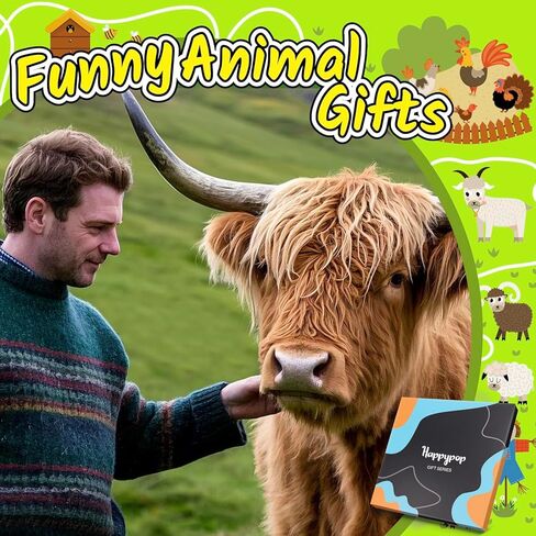 HAPPYPOP Highland Cow Gifts Women Men - Scottish Style, Farm Animal Socks, Hyland Cow Gifts for Teens in Saudi Arabia