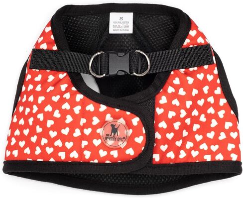 The Worthy Dog Printed Sidekick Plaid Pattern Harness with Padded Mesh Velcro Adjustable, Outdoor, Easy Walk Vest,XS- Blue Color in Kuwait