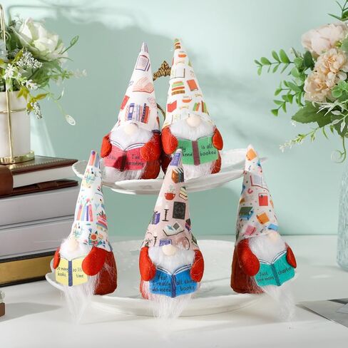 Jenaai 5 Pcs Book Lovers Gifts for Women, Reading Club Bookish Gifts for Home School Library Valentine Decor Supplies in Saudi Arabia