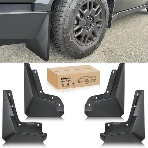 Nilight Mud Flaps for Toyota Tundra 2022 2023 2024 2025, No Drilling Precision Fit Exterior Accessories Heavy-Duty Splash Guards Protection, Front & Rear Set in Kuwait