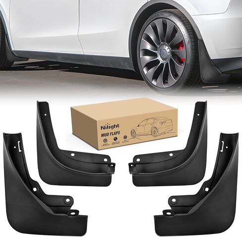 Nilight Mud Flaps for Toyota Tundra 2022 2023 2024 2025, No Drilling Precision Fit Exterior Accessories Heavy-Duty Splash Guards Protection, Front & Rear Set in Kuwait