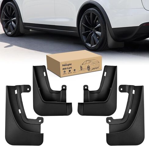 Nilight Mud Flaps for Toyota Tundra 2022 2023 2024 2025, No Drilling Precision Fit Exterior Accessories Heavy-Duty Splash Guards Protection, Front & Rear Set in Kuwait