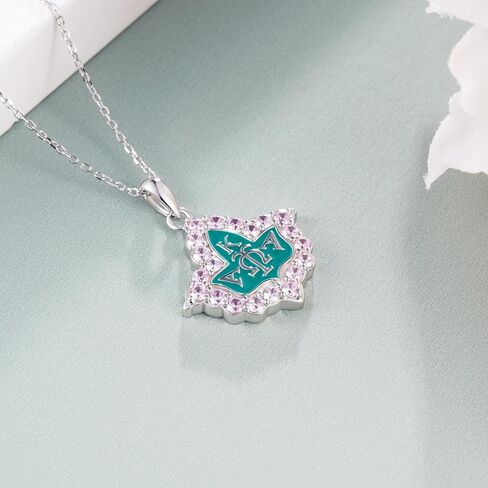 Aka Sorority Gifts for Women 925 Sterling Silver Aka Necklace Sorority Paraphernalia Jewelry Gifts for Women in Saudi Arabia