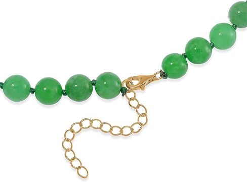 SHOP LC DELIVERING JOY Green Jade D and Multi Gemstone 220.90 ctw Dragon Necklace in 18K Vermeil Yellow Gold Over Sterling Silver 18-20 Inches Christmas Gifts in Saudi Arabia