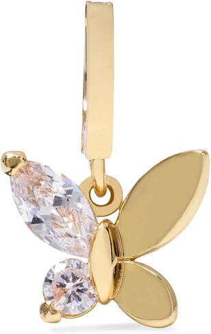 Kate Spade New York Womens One In A Million Butterfly Charm Clear/Gold Clear/Gold One Size in Saudi Arabia