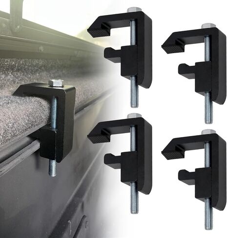 RULLINE Utility Track System Mounting Clamp Set - Compatible with Toyota Tacoma/Tundra Truck Cap/Camper Shell, Set of 8 in Kuwait