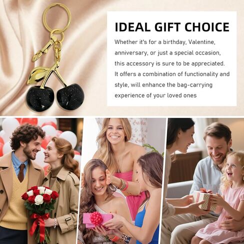 AXEN Cherry Keychain Bag Charms لحقائب اليد ومحفظة النساء وأفكار الهدايا in Kuwait
