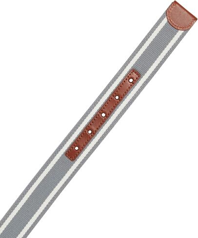 vineyard vines Reversible Leather Heritage Stripe Belt, Gray Harbor, 38 in Saudi Arabia