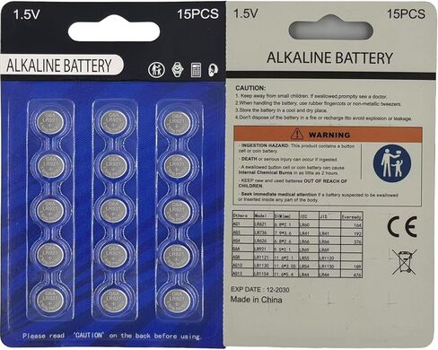 Youchen AG6 LR920 بطارية زر قلوية 15 حزمة 371 370 321 SR920SW LR921 1.5 فولت بطاريات ساعة الخلية in Kuwait