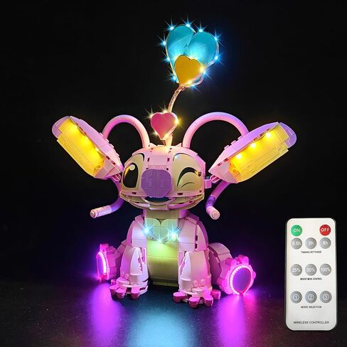 Upgraded RC LED Light Kit for Lego Disney Stitch 43249 USB Connecting Lighting Set Compatible with Lego 43249(Lights Only, No Lego Models) (RC) in Saudi Arabia