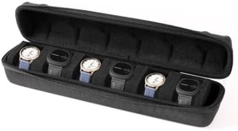 حقيبة سفر مكونة من 6 فتحات، صندوق تخزين منظم بسحاب محمول، للرجال والنساء مع وسادة إسفنجية ناعمة قابلة للضغط باللون الأسود in Kuwait