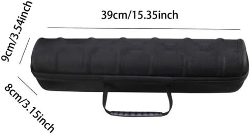 حقيبة سفر مكونة من 6 فتحات، صندوق تخزين منظم بسحاب محمول، للرجال والنساء مع وسادة إسفنجية ناعمة قابلة للضغط باللون الأسود in Kuwait