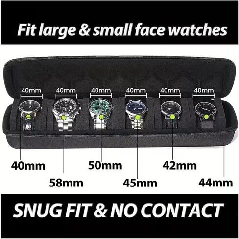 حقيبة سفر مكونة من 6 فتحات، صندوق تخزين منظم بسحاب محمول، للرجال والنساء مع وسادة إسفنجية ناعمة قابلة للضغط باللون الأسود in Kuwait