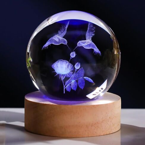 3D Dove Gifts for Women Crystals Ball 80mm - Dove Figurines Decor Glass Animals Figurine Dove Gifts Stuff for Room Birthday for Best Friend Lovers Keepsake Paperweight in Kuwait