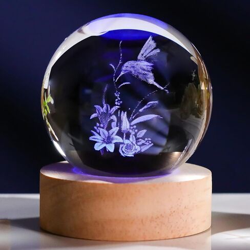 3D Dove Gifts for Women Crystals Ball 80mm - Dove Figurines Decor Glass Animals Figurine Dove Gifts Stuff for Room Birthday for Best Friend Lovers Keepsake Paperweight in Kuwait