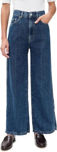 DL1961 Women's Hepburn Wide Leg High Rise Ankle Jeans in Saudi Arabia