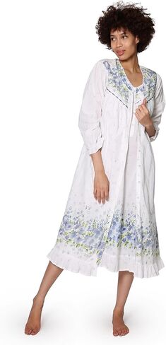 LA CERA Women's Cotton Night Robe in Saudi Arabia