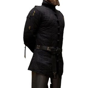 درع Knight Gambeson لحدث العصور الوسطى بأكمام كاملة، نسيج قطني، سترة العصور الوسطى لإعادة تمثيل الأحداث التاريخية in Kuwait