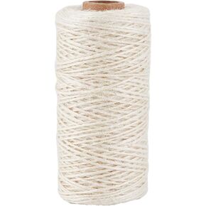 328 Feet/100M 1mm Jute Twine String Garden Rope Jute Cord 1 Ply Sea Green Craft Jewelry Beading Cord Thread for Bracelets Braiding Gift Wrapping Decoration Gardening Climbing Plant Crafts in Kuwait