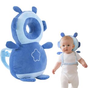 GINMOON Baby Head Protector Backpack,Lightweight and Breathable, Baby Walking Harness,Crawling Baby Essentials (Duck) in Saudi Arabia