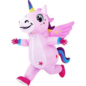 Inflatable Unicorn Costume for Adults Women & Men - Full Body Blow Up Party Suit with Horn & Tail for Halloween, Cosplay, Birthday Celebration in Saudi Arabia