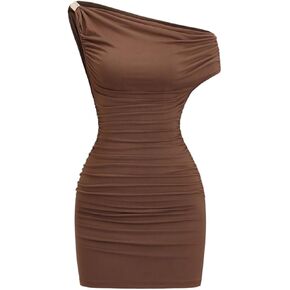 فستان Floerns قصير بدون أكتاف للنساء من Floerns، فساتين ضيقة للحفلات للخروج in Kuwait