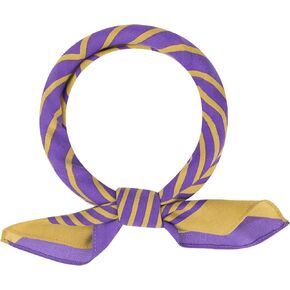 Women Contrast Color Symmetrical Striped Printed Scarf, 27.6x27.6 Square Herringbone Neck Scarves Neckerchief in Kuwait