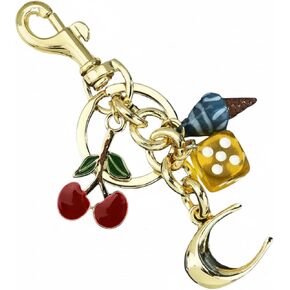 Cute Keychain Luxury Flower Bag Charms Purse: Key Chains Women Handbags - Car keyrings - Fashion enthusiasts in Saudi Arabia