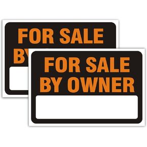 2 Pack for Sale Sign Car Sticker, 12" x 8" Premium Self-Adhesive Vinyl Sale Sign Decal for Garages, Boats, Large Space for Handwriting (Red) in Kuwait