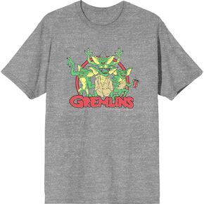 تي شيرت Gremlins ذو شعار الدائرة الحمراء للرجال بأكمام قصيرة in Kuwait