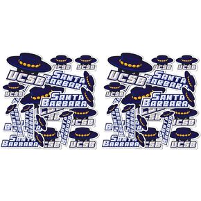 Desert Cactus University of California Santa Barbara UCSB Gauchos Stickers Vinyl Decals Laptop Water Bottle Car Scrapbook T1 (Type 1-1) in Kuwait