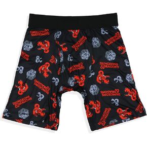 INTIMO Dungeons and Dragons Men's D20 Dice and D&D Logo Adult Boxer Briefs Long Leg Underwear in Saudi Arabia