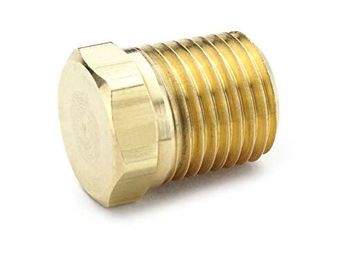 Parker Hannifin 218P-8-pk5 Hex-Head Plug Pipe Fitting, Brass, 1/2" Male Thread (Pack of 5) in Saudi Arabia