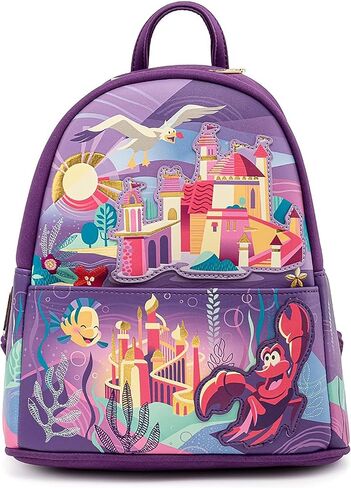 Loungefly Disney Little Mermaid Ariel Castle Womens Double Strap Shoulder Bag Purse in Saudi Arabia