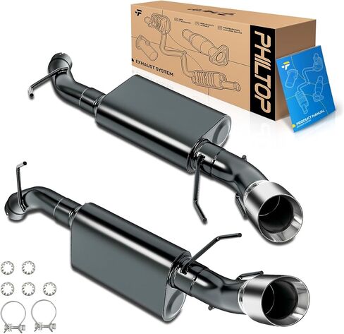 PHILTOP Cat-Back System, Stainless Steel Cat Back Exhaust System Fit for 2010-2015 Camaro 6.2L in Saudi Arabia