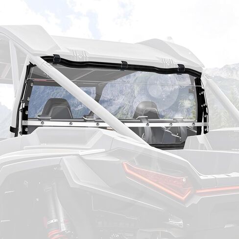 StarknightMT RZR Rear Windshield Vented Window Compatible with Polaris 2024+ Polaris RZR XP 1000/RZR XP4 1000 PC Hard Clear Back Windshield Accessories Parts in Kuwait