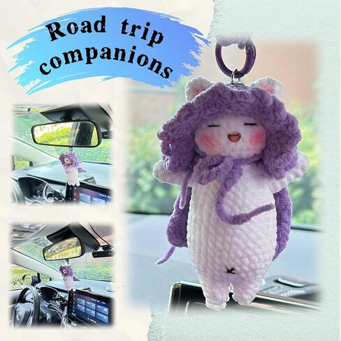 Emotional Support Crochet Gifts for Women,Positive Crochet Animals Cat,Handmade Kitty Gifts in Saudi Arabia