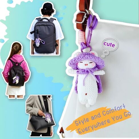 Emotional Support Crochet Gifts for Women,Positive Crochet Animals Cat,Handmade Kitty Gifts in Saudi Arabia