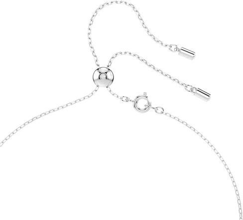 Swarovski Stilla Attract Y necklace, Round cut, Blue, Rhodium finish in Saudi Arabia
