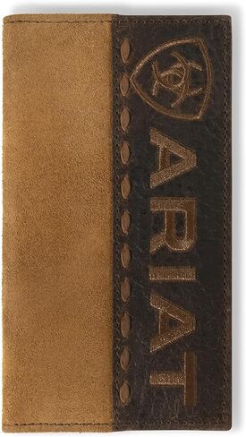 ARIAT Roughout Crocodile Rodeo Wallet, Tan in Saudi Arabia