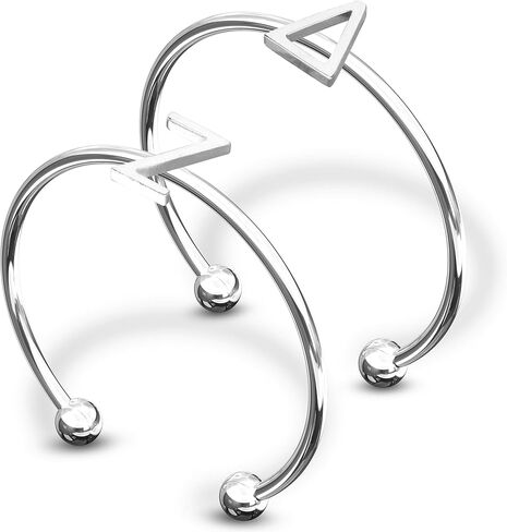 Sorority Shop Delta Zeta Stacking Ring Set - Adjustable Rings with Silver Plating in Saudi Arabia