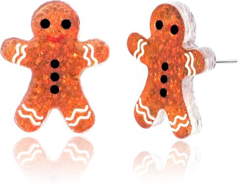 Christmas Earrings for Women Dangling Acrylic Holiday Earrings Snowflake Earring Cute Christmas Vacation Ornaments Stocking Stuffers Xmas Party Decorations Favors Xmas Gifts for Women in Saudi Arabia