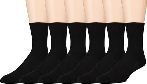 Sonoma Women's Dress Crew Socks - Solid and Patterned - 6 Pairs - Size 4-10 in Saudi Arabia