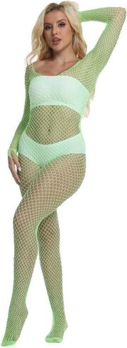 المرأة شبكة صيد السمك ارتداءها شبكة مرنة قطعة واحدة Bodystockings تيدي الملابس الداخلية مثير in Kuwait