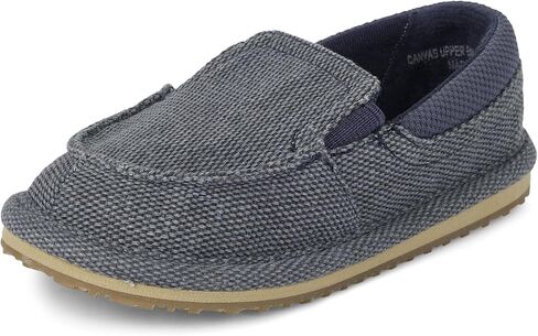The Children's Place,Baby Boys and Toddler Casual Slip On Shoes,Grey Canvas,Toddler,4 in Saudi Arabia