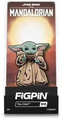 Figpin Star Wars The Mandalorian The Child with Soup Cup 3-Inch Enamel Pin #510 in Saudi Arabia